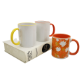 Proveedor de China Zibo Sublimation Mug Color interno de 11 oz Blanes Blancos Copa de sublimación